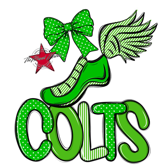 Colts Track Spirit Design-Bright Green
