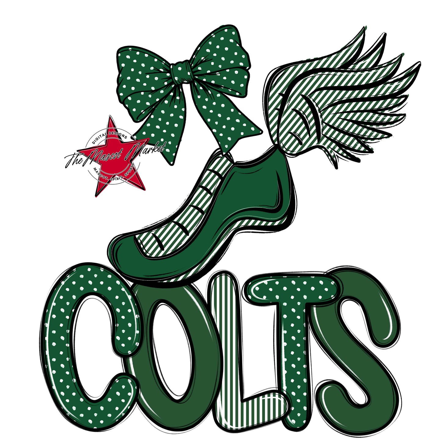 Colts Track Spirit Design-Green