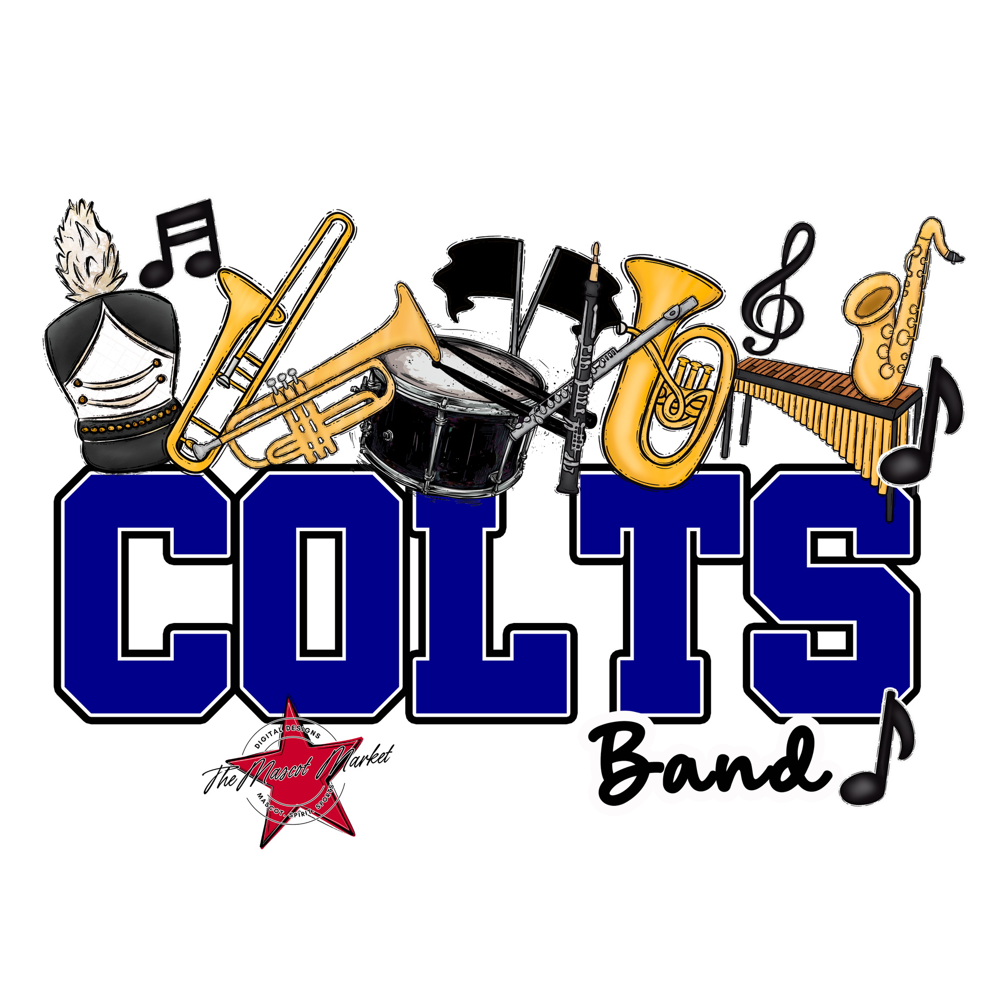 Colts Varsity Band-Blue