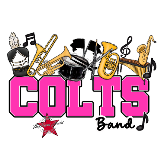 Colts Varsity Band-Pink