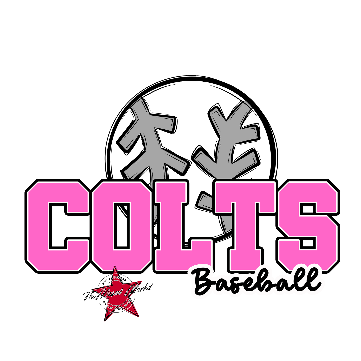 Colts Varsity Baseball-Baby Pink