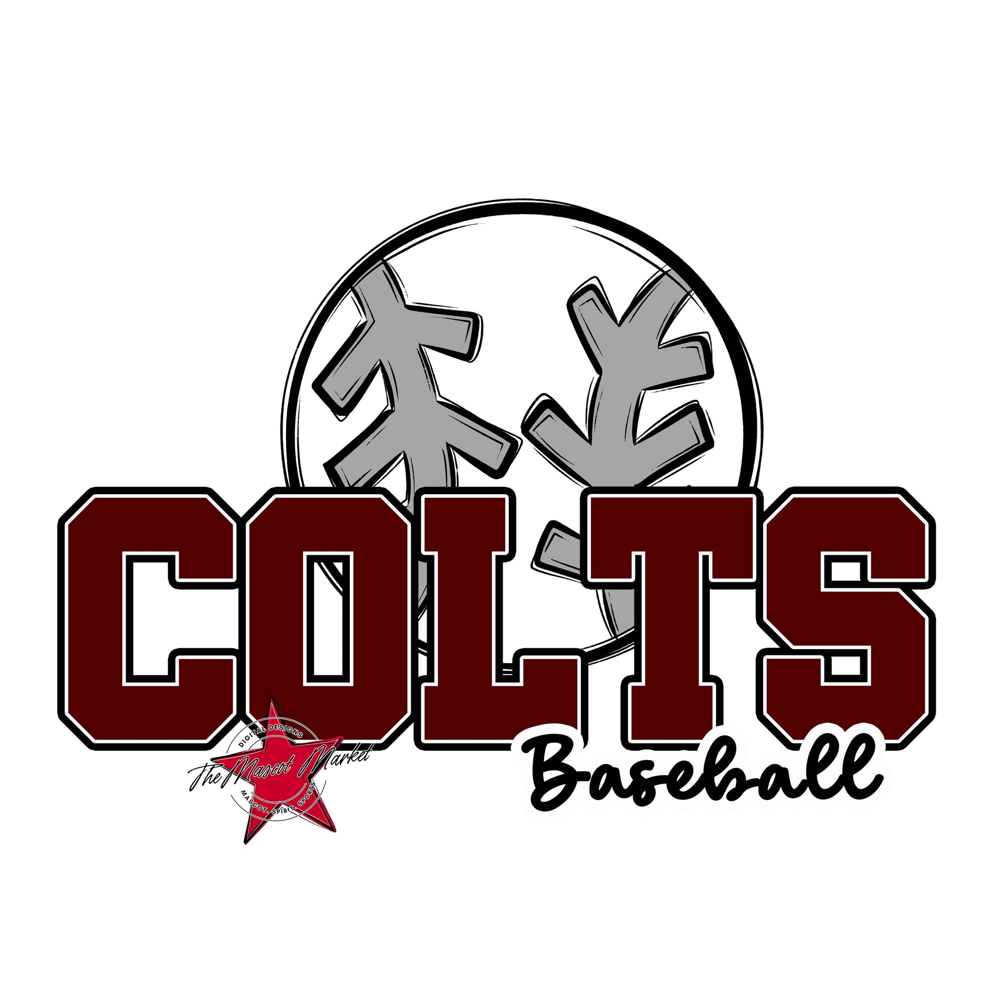 Colts Varsity Baseball-Maroon