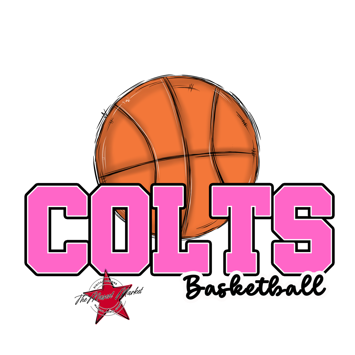 Colts Varsity Basketball-Baby Pink