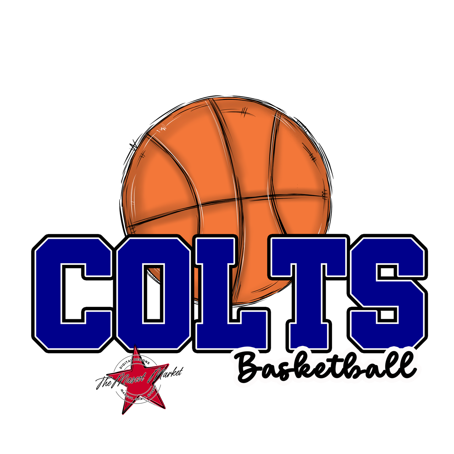 Colts Varsity Basketball-Blue