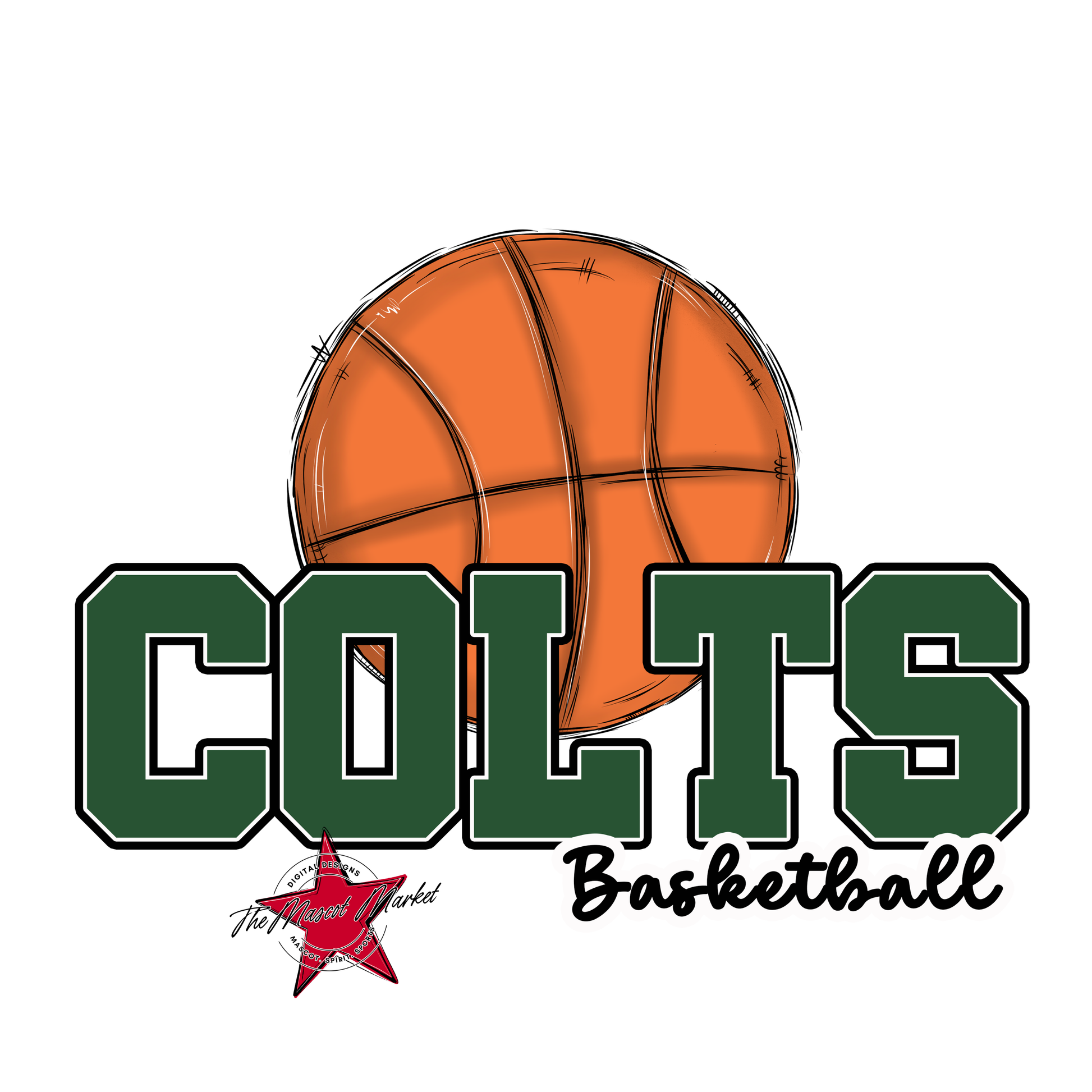 Colts Varsity Basketball-Green