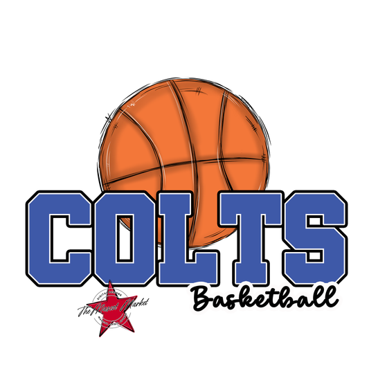 Colts Varsity Basketball-Off Blue
