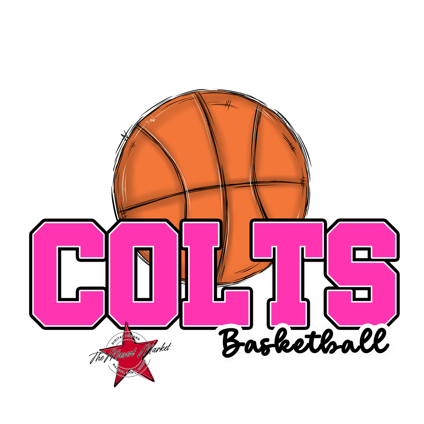 Colts Varsity Basketball-Pink