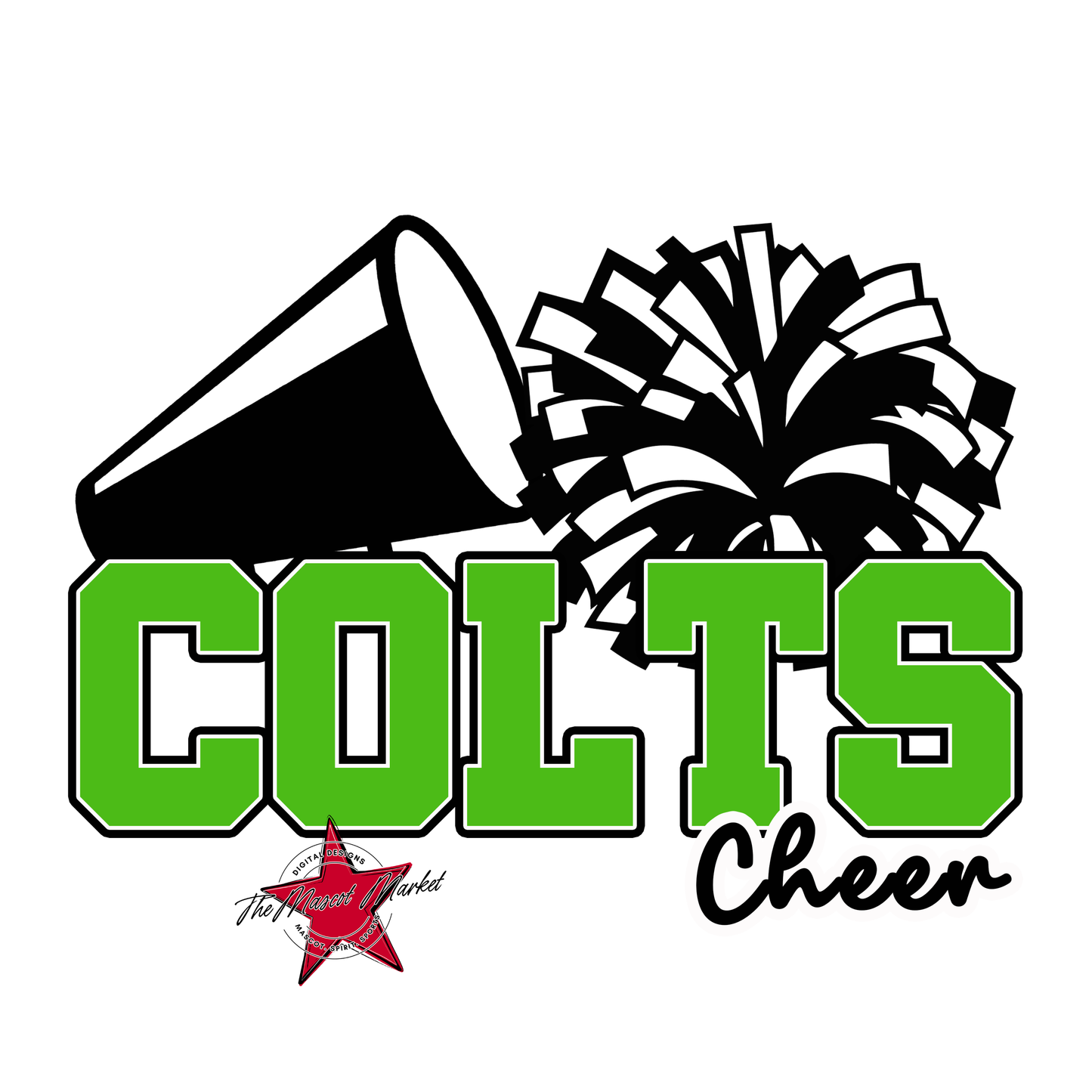 Colts Varsity Cheer-Bright Green