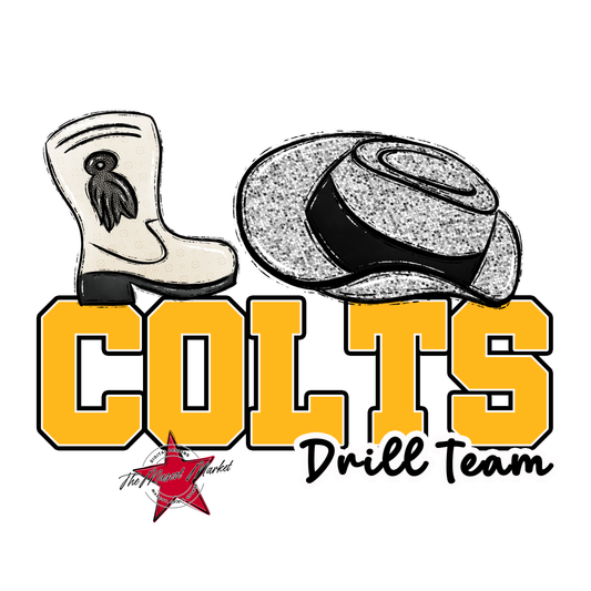 Colts Varsity Drillteam-Yellow