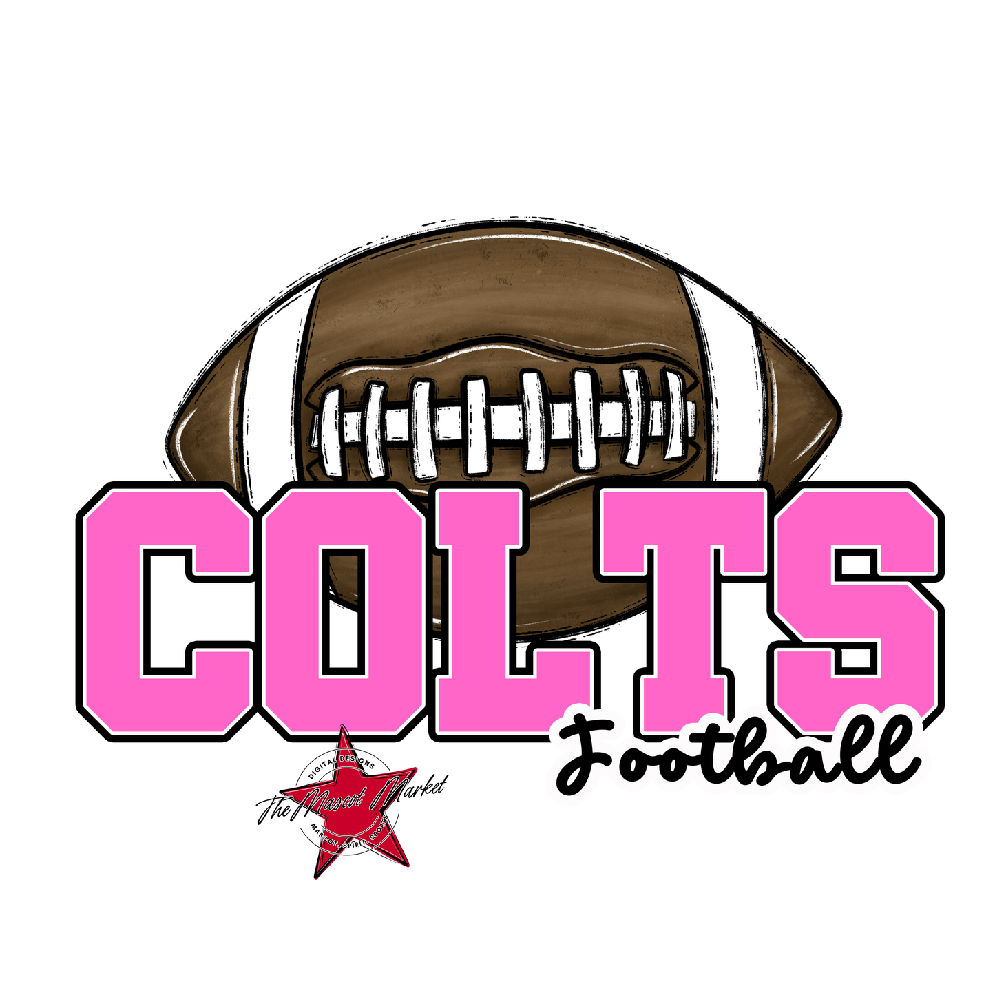 Colts Varsity Football-Baby Pink