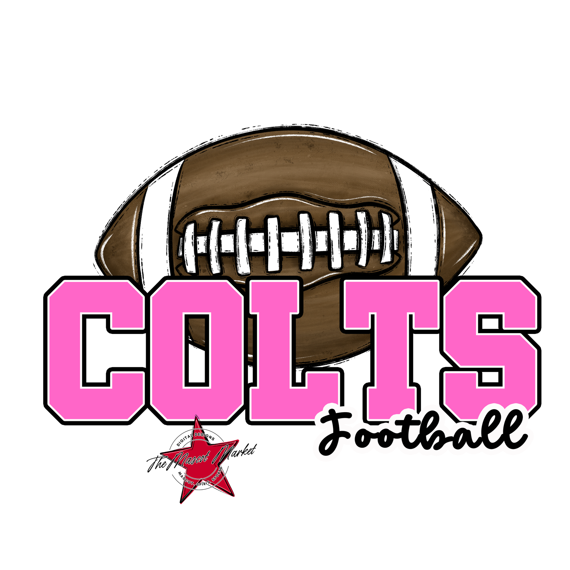 Colts Varsity Football-Baby Pink