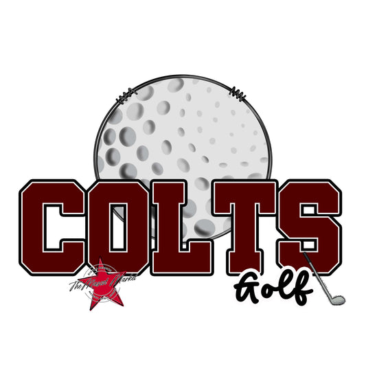 Colts Varsity Golf-Maroon