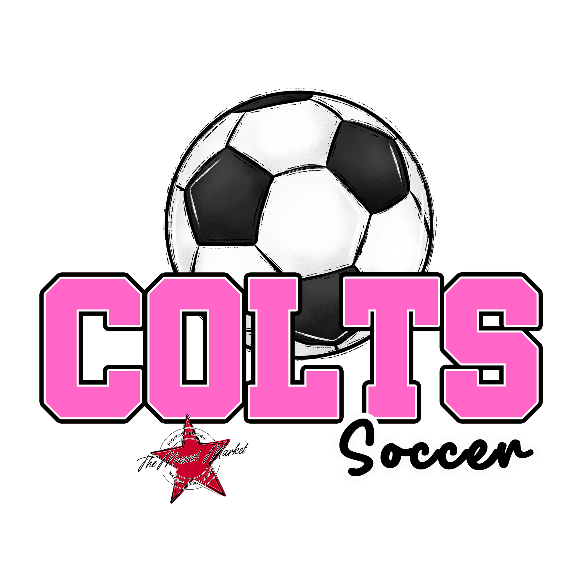 Colts Varsity Soccer-Baby Pink