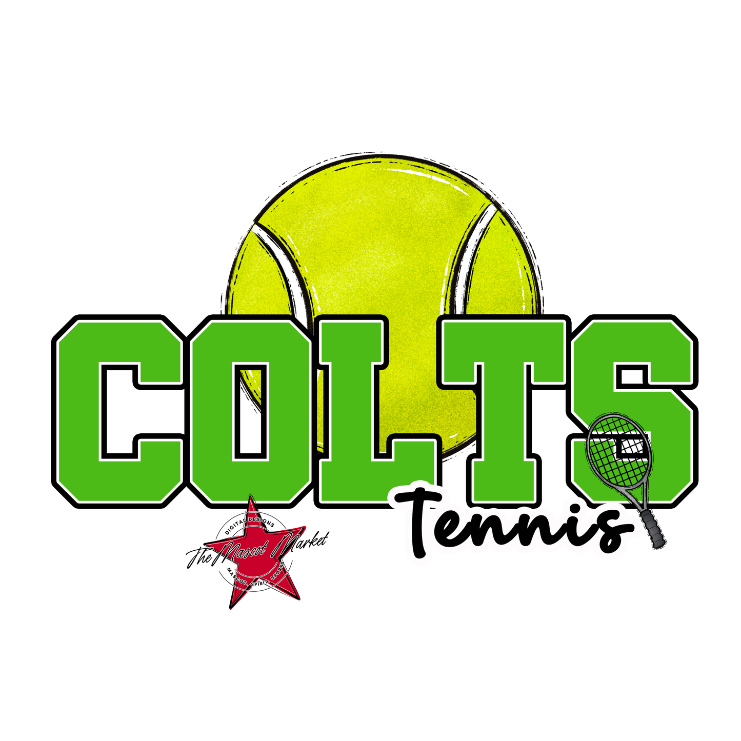 Colts Varsity Tennis-Bright Green