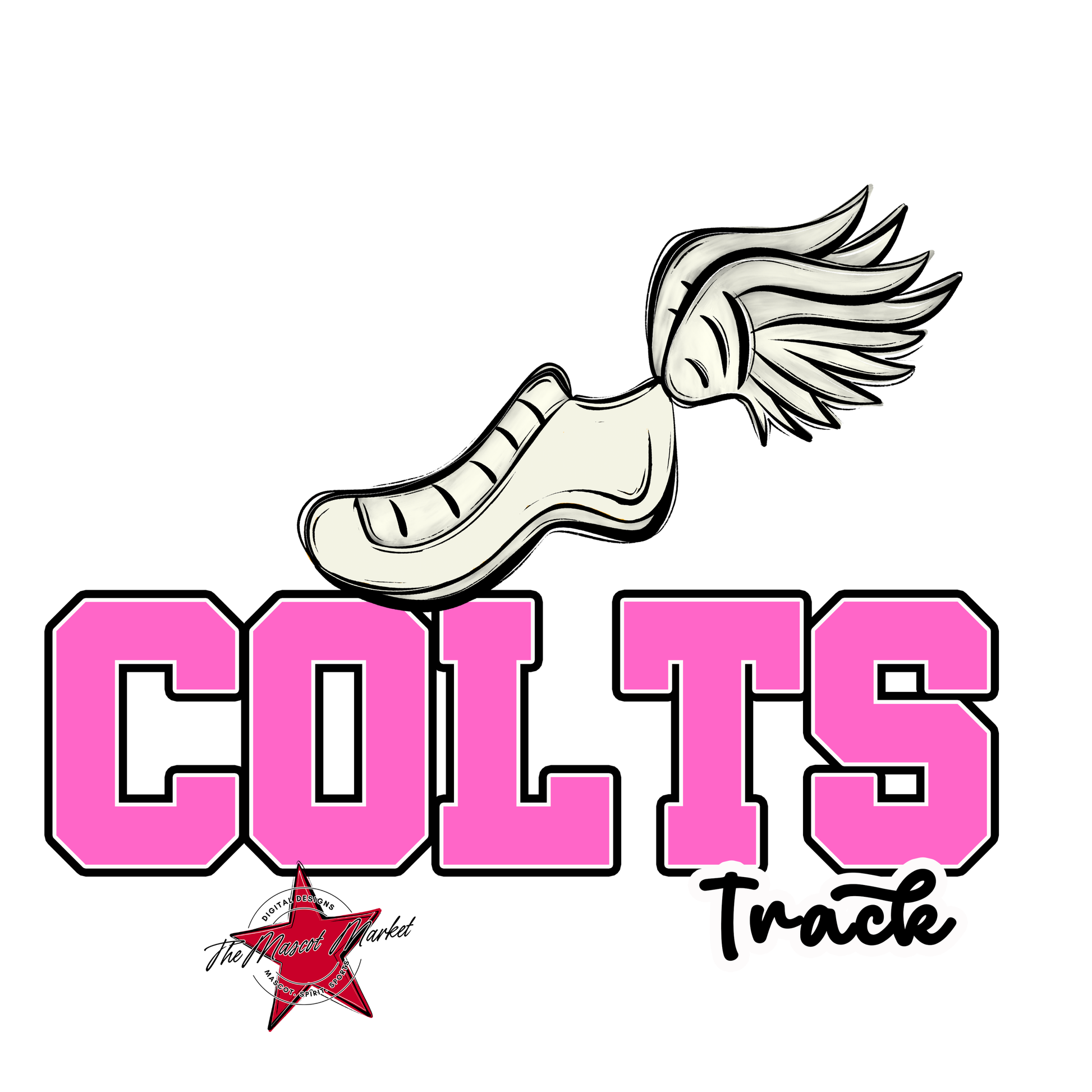 Colts Varsity Track-Baby Pink