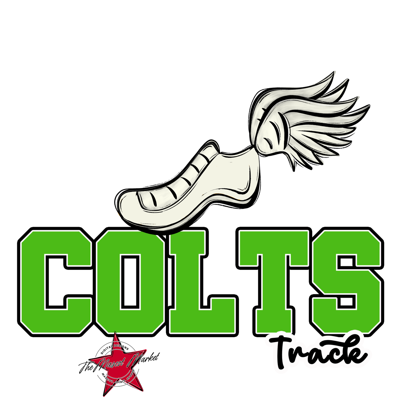 Colts Varsity Track-Bright Green