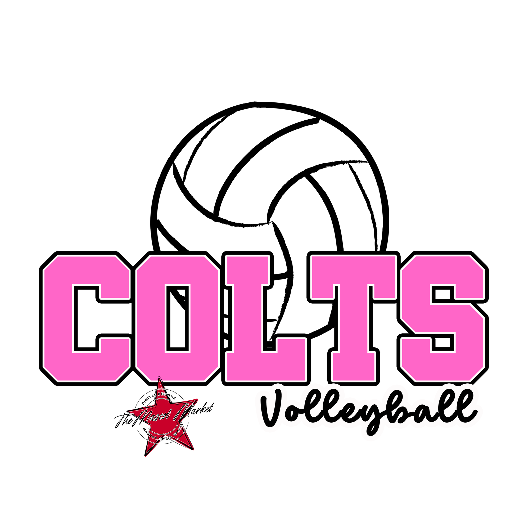 Colts Varsity Volleyball-Baby Pink