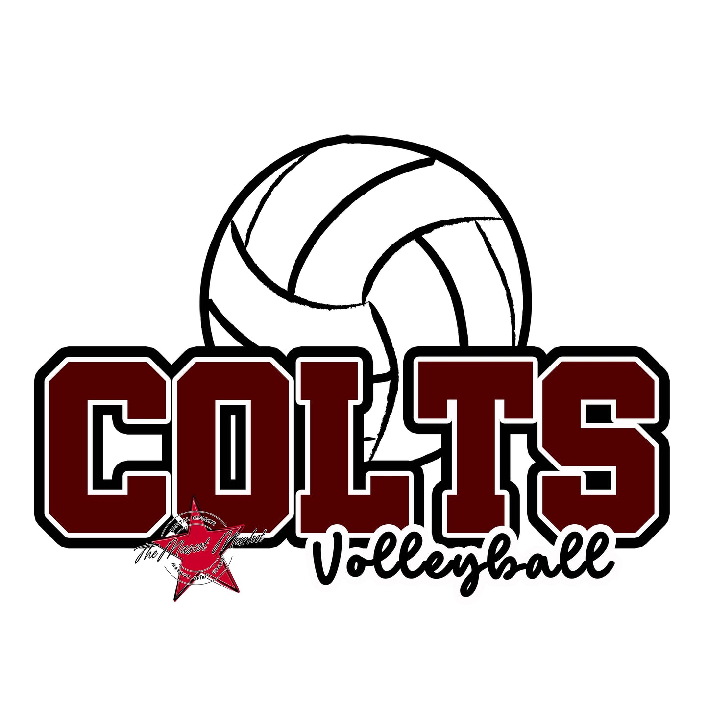 Colts Varsity Volleyball-Maroon