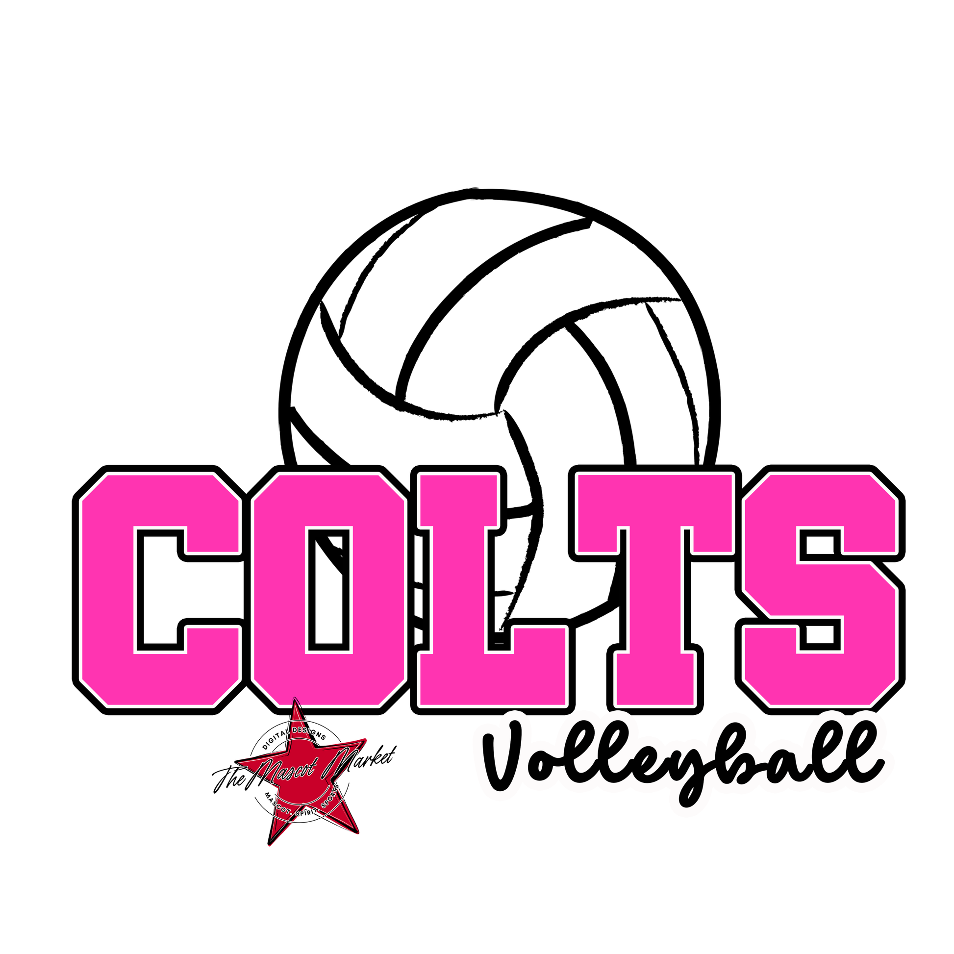 Colts Varsity Volleyball-Pink