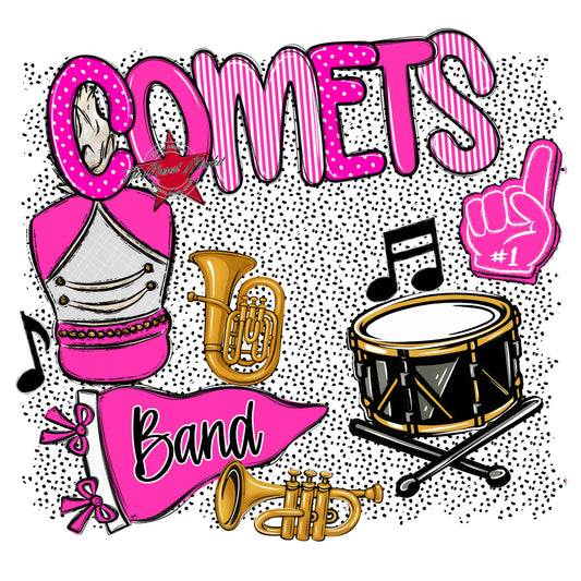 Comets Band Spirit-Pink