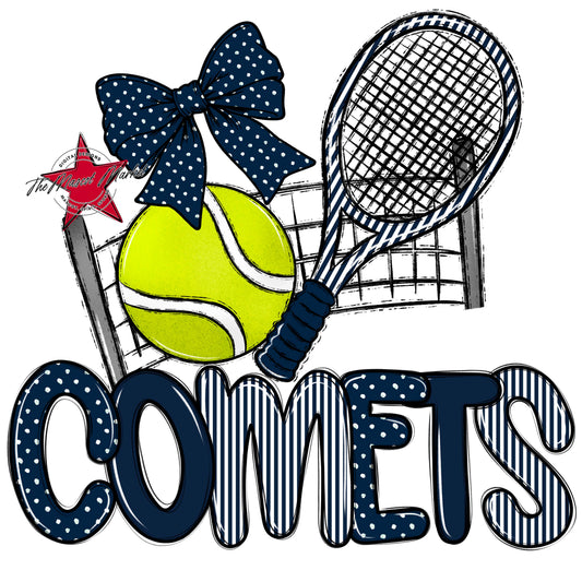 Comets Tennis Spirit Design-Navy