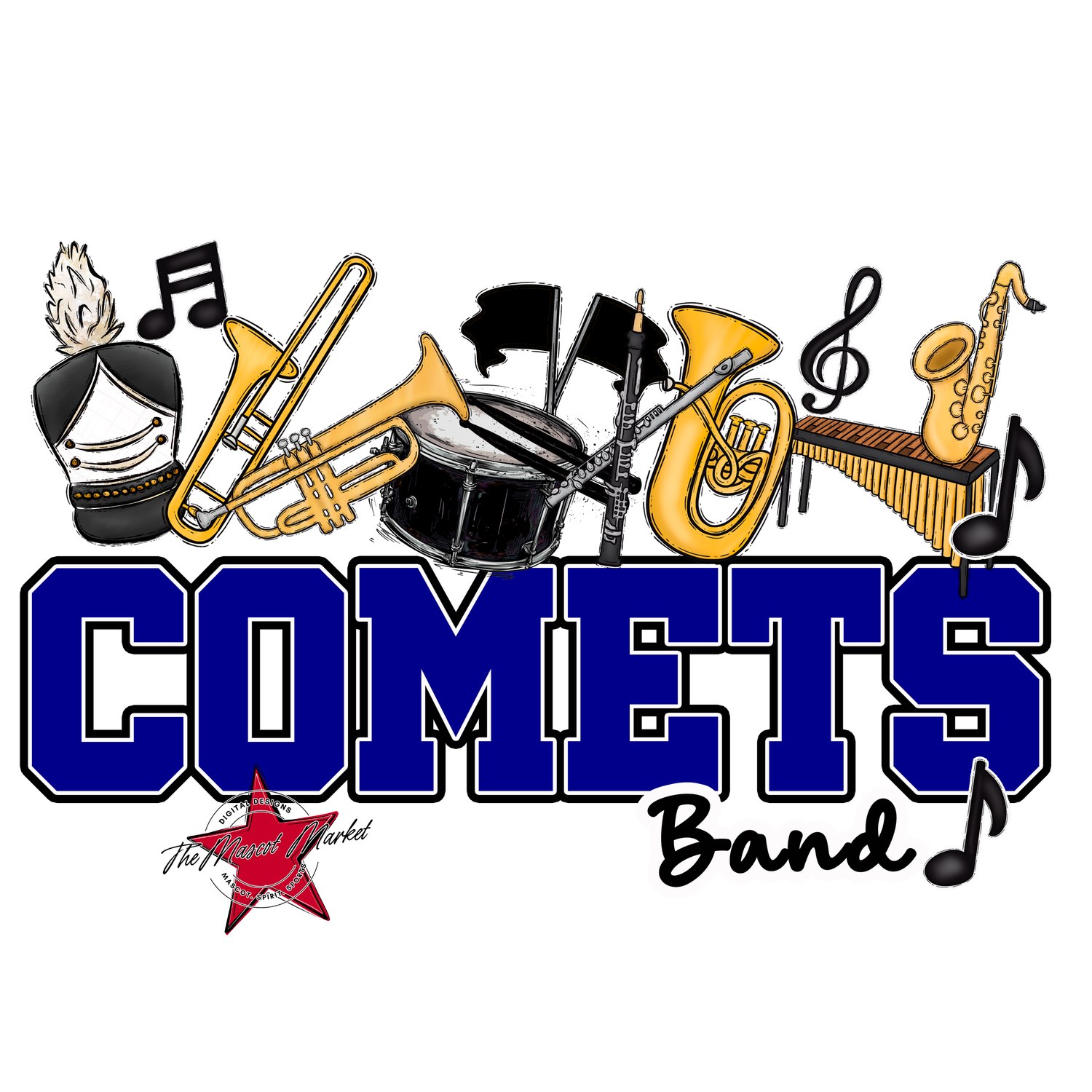 Comets Varsity Band-Blue