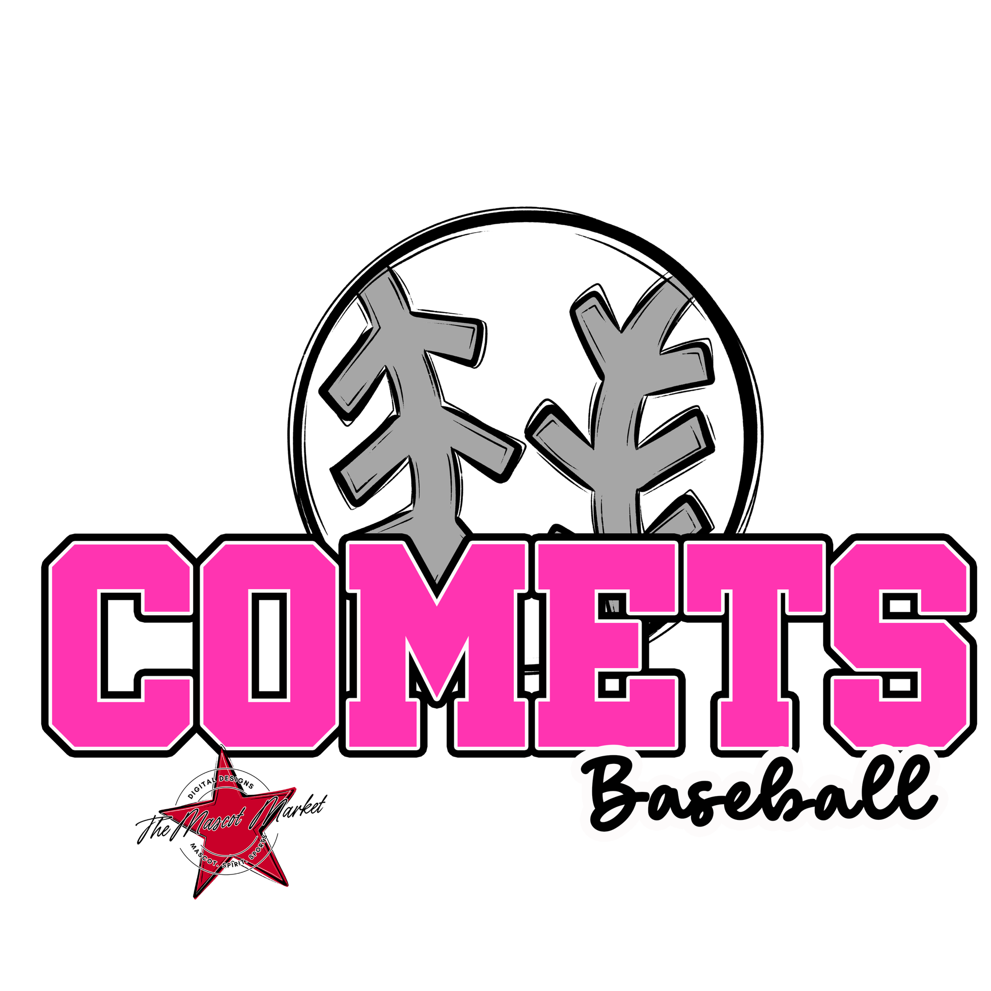 Comets Varsity Baseball-Pink
