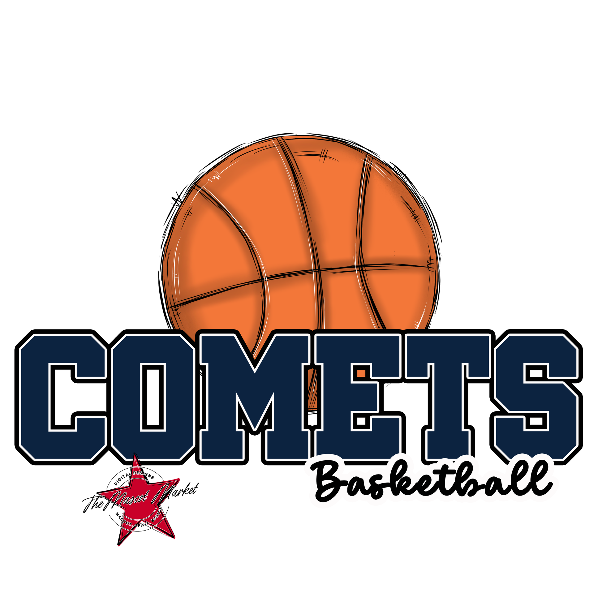 Comets Varsity Basketball-Navy