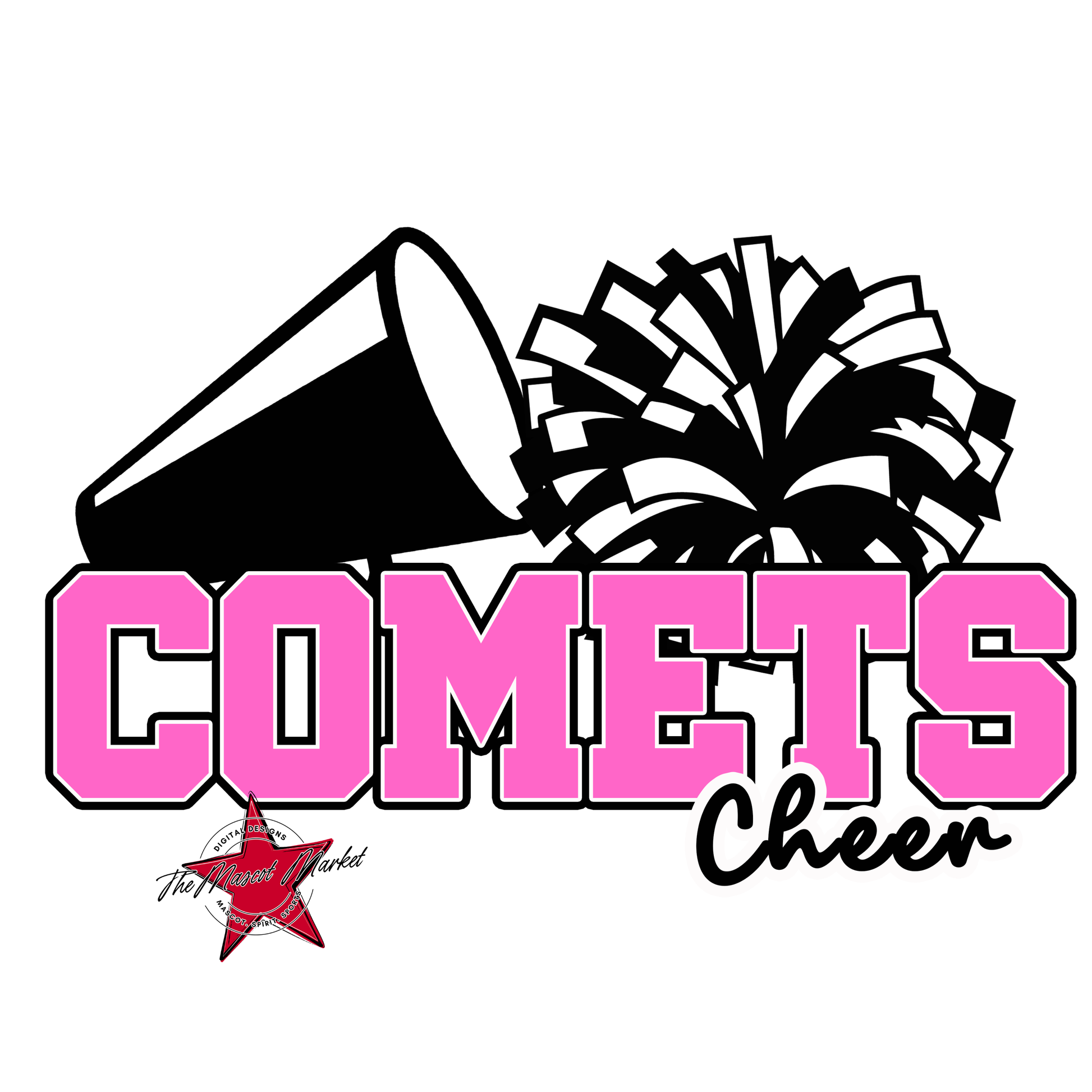 Comets Varsity Cheer-Baby Pink