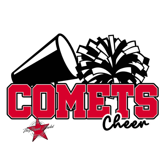 Comets Varsity Cheer-Red