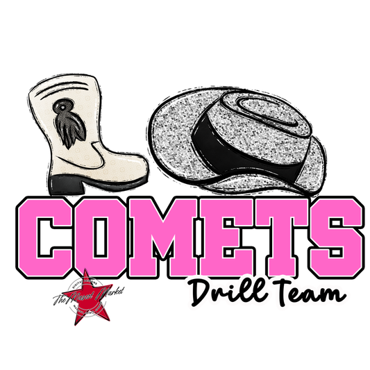 Comets Varsity Drillteam-Baby Pink