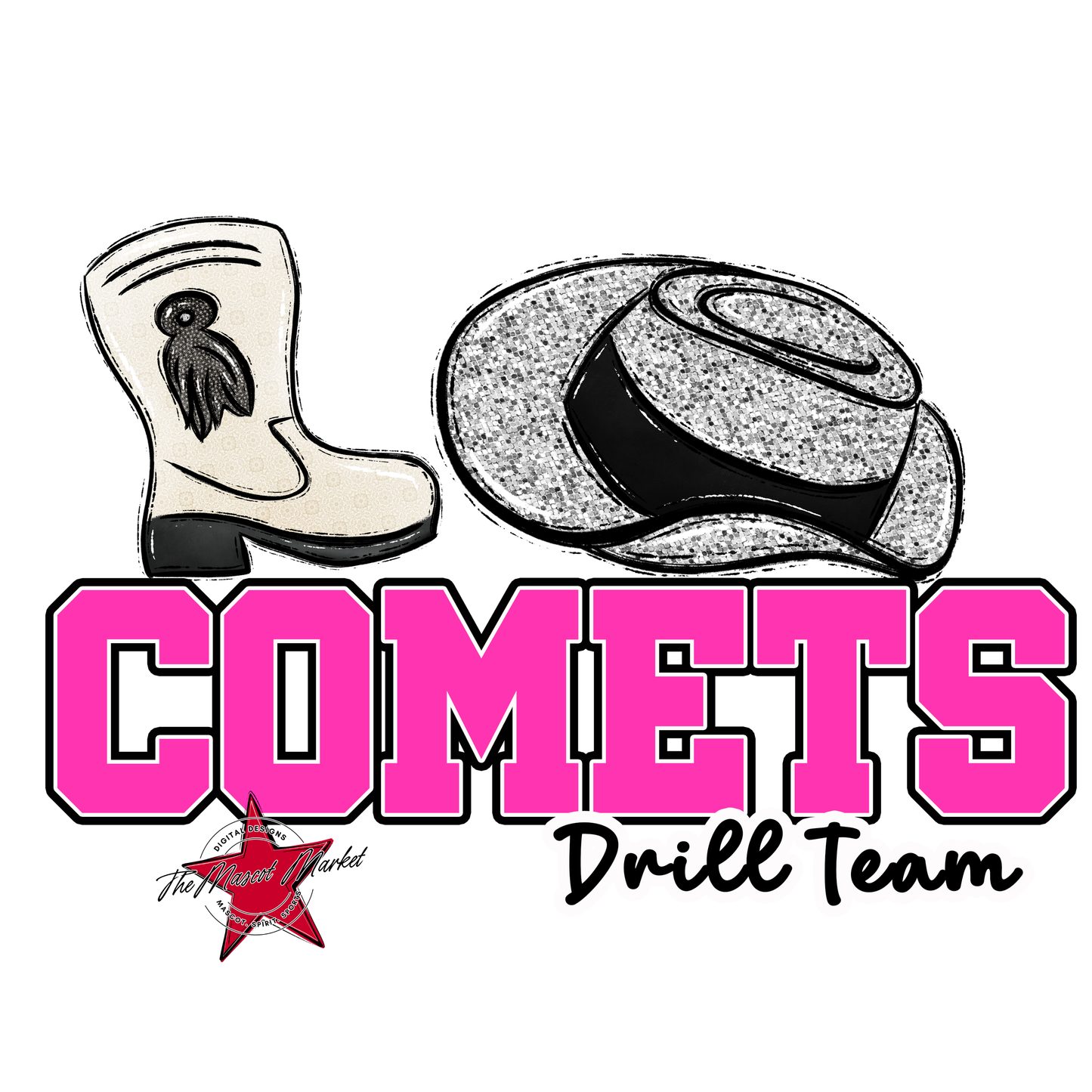 Comets Varsity Drillteam-Pink