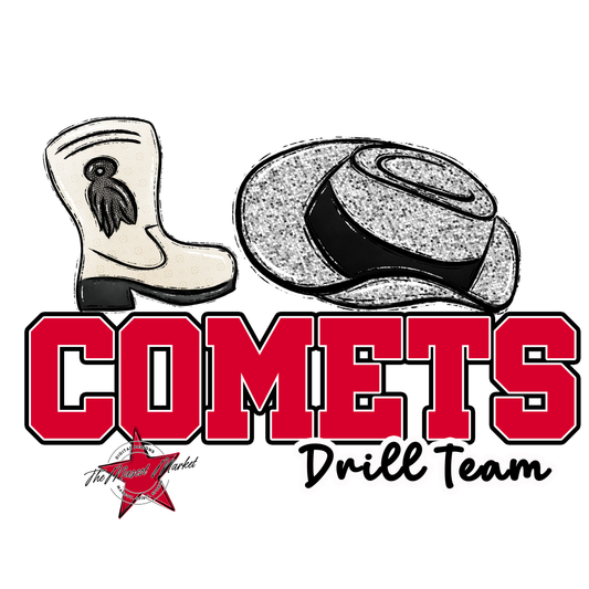 Comets Varsity Drillteam-Red