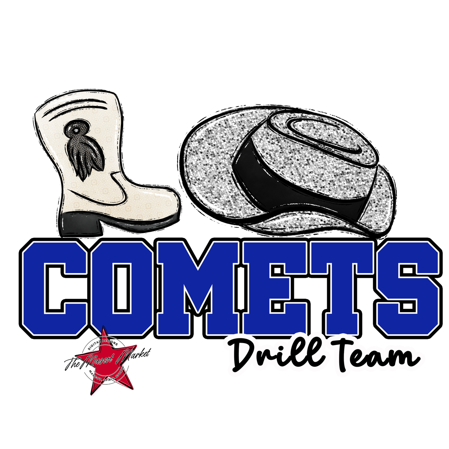 Comets Varsity Drillteam-Royal Blue