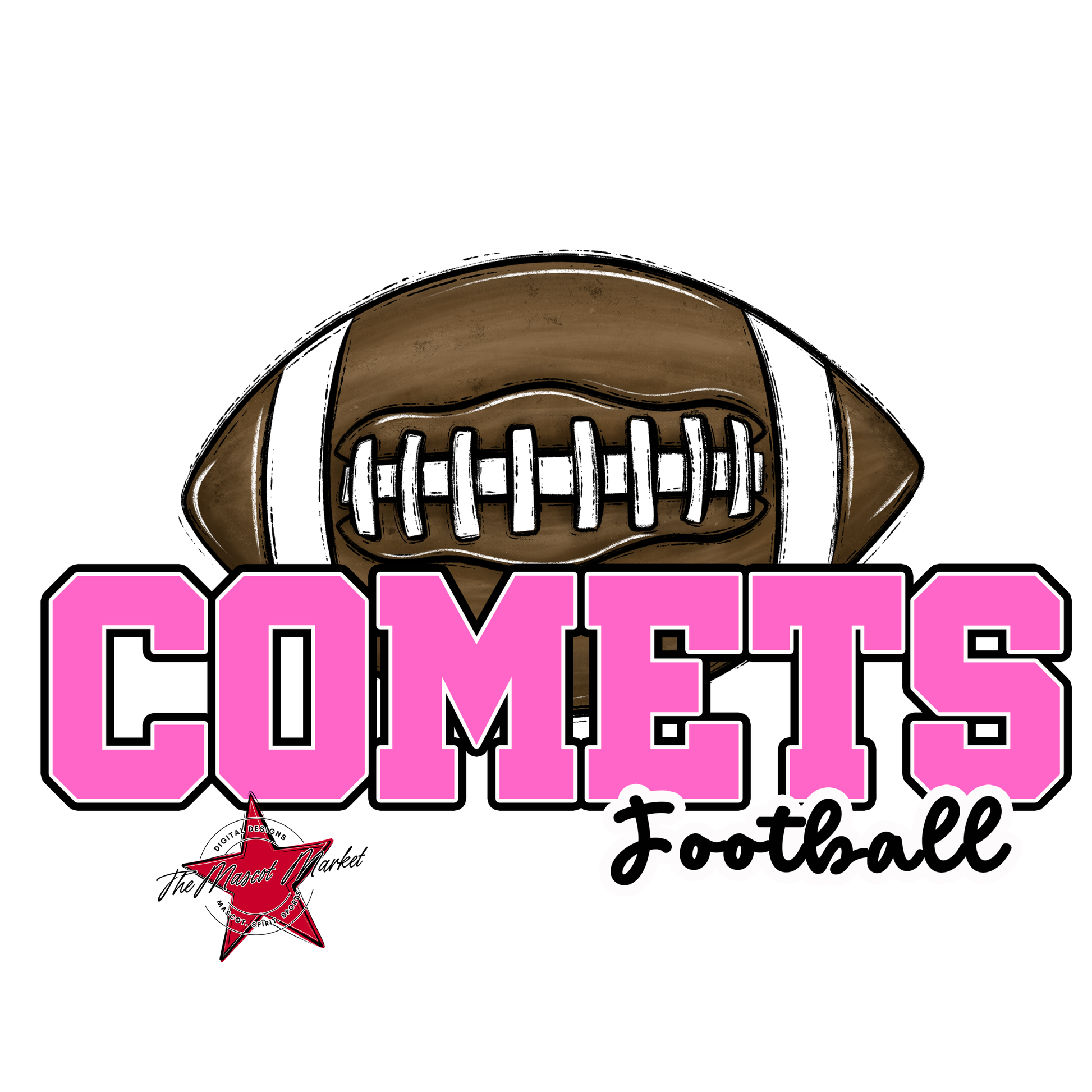 Comets Varsity Football-Baby Pink