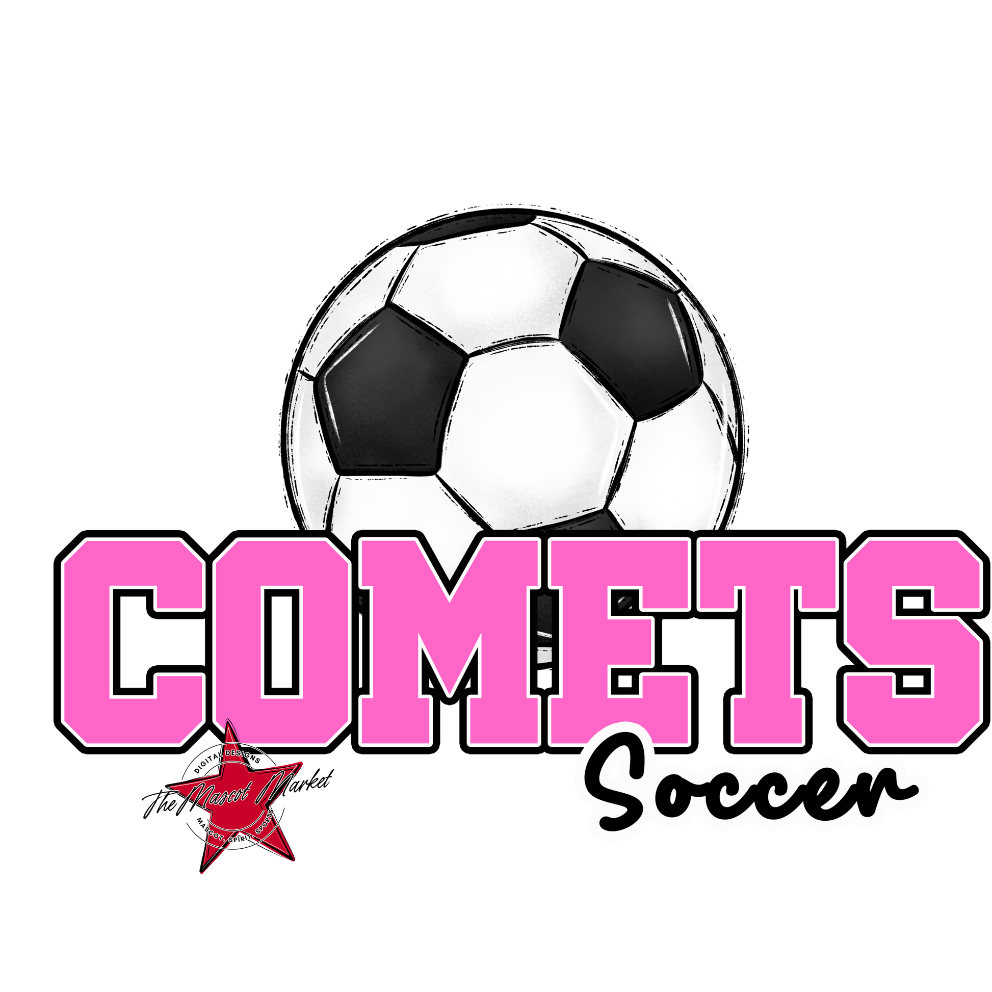 Comets Varsity Soccer-Baby Pink