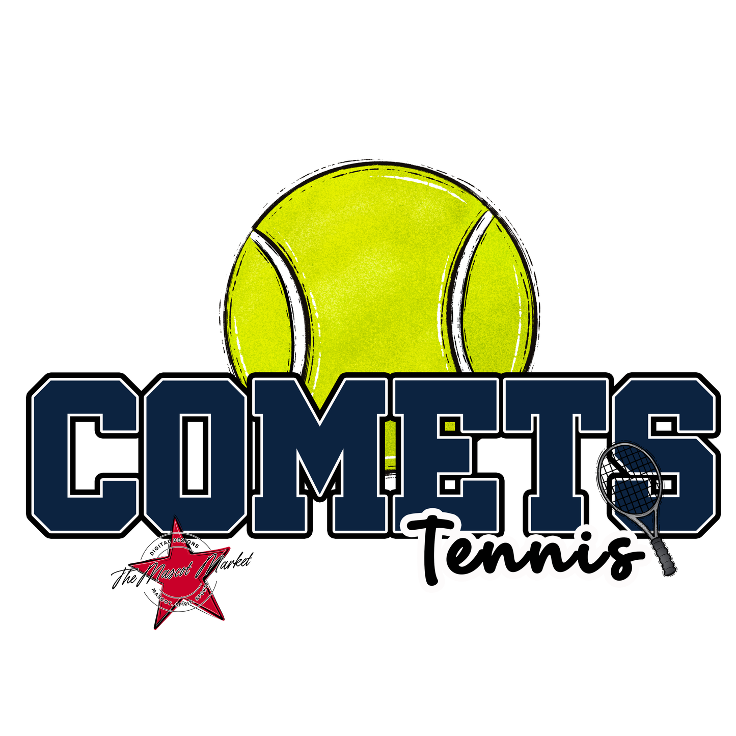 Comets Varsity Tennis-Navy