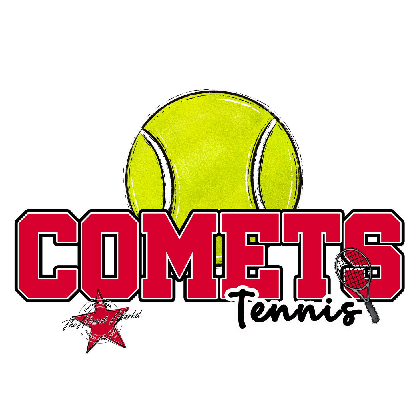 Comets Varsity Tennis-Red