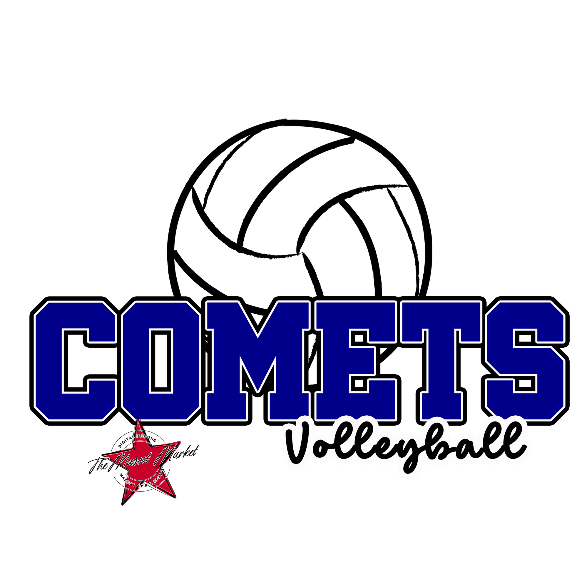 Comets Varsity Volleyball-Blue
