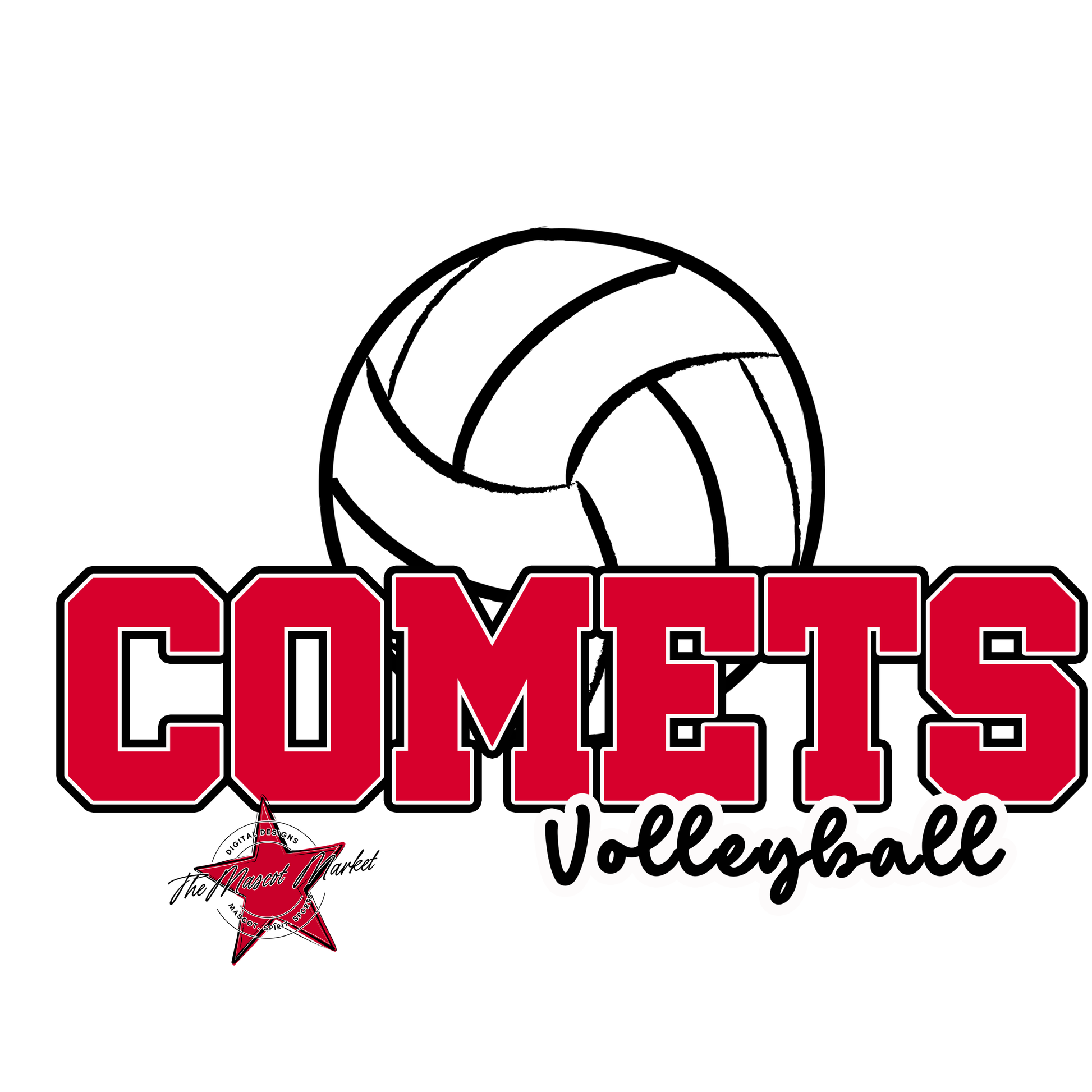 Comets Varsity Volleyball-Red