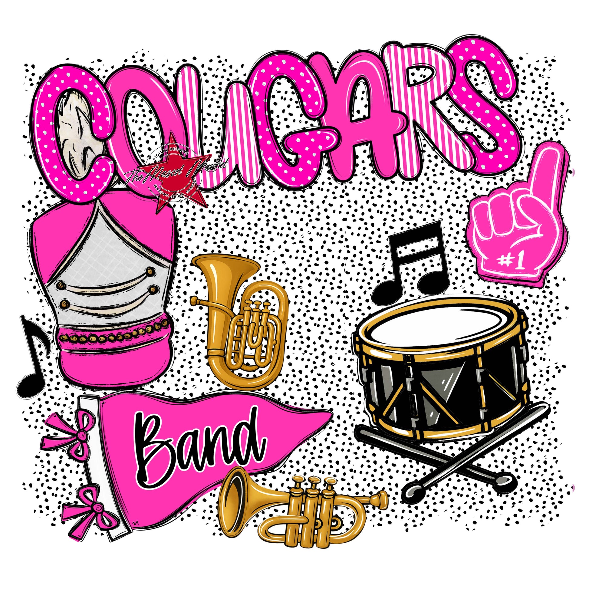 Cougars Band Spirit-Pink