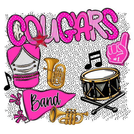 Cougars Band Spirit-Pink