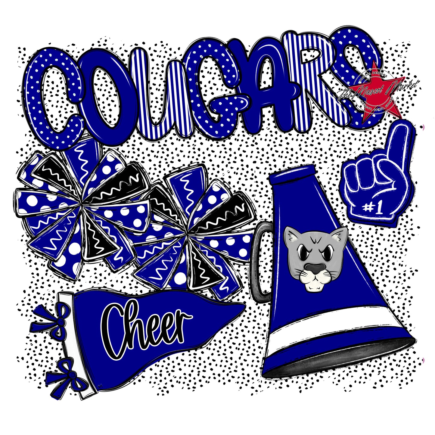 Cougars Cheer Spirit-Blue