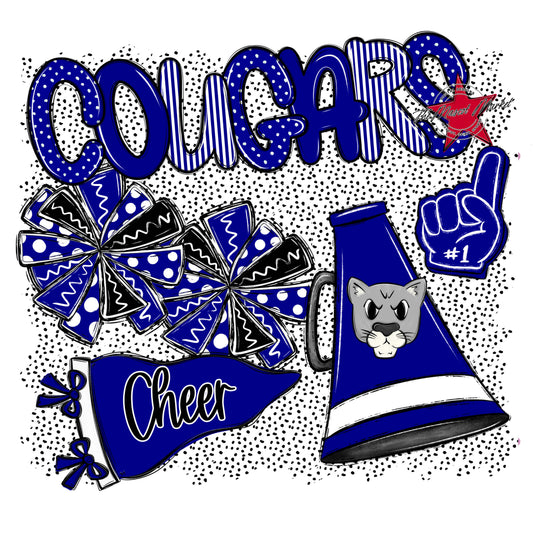 Cougars Cheer Spirit-Blue