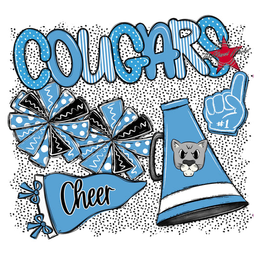 Cougars Cheer Spirit-Carolina Blue