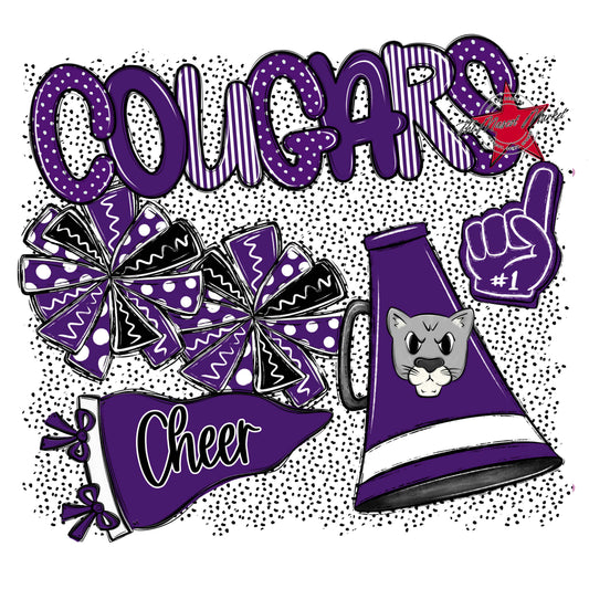 Cougars Cheer Spirit-Purple