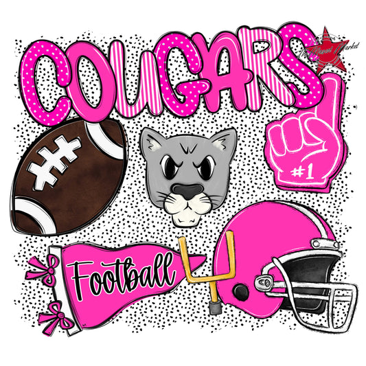 Cougars Football Spirit-Pink
