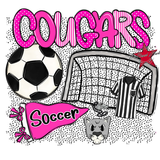 Cougars Soccer Spirit-Pink