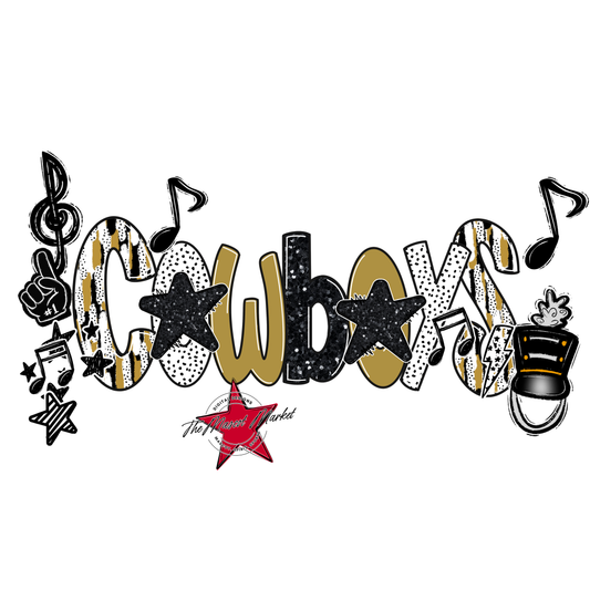 Cowboys Band Scrape-Gold