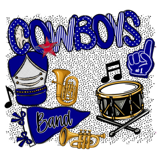 Cowboys Band Spirit-Blue